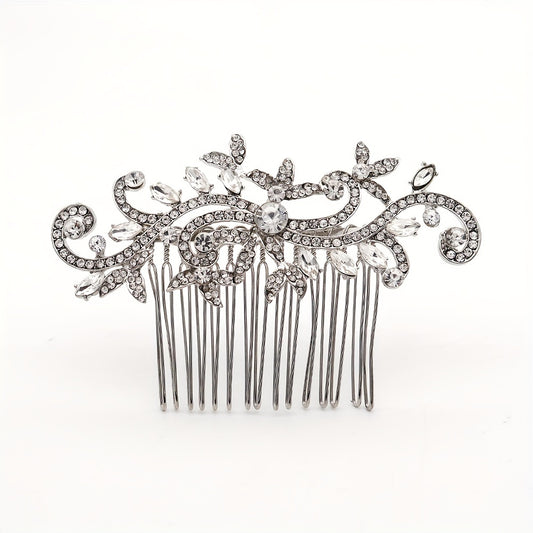 Rhinestone Hair Comb Head Jewelry Hair Accessories for Prom