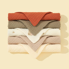 5 Pack Unisex Baby Bandana Bibs Solid Colors for Boys & Girls