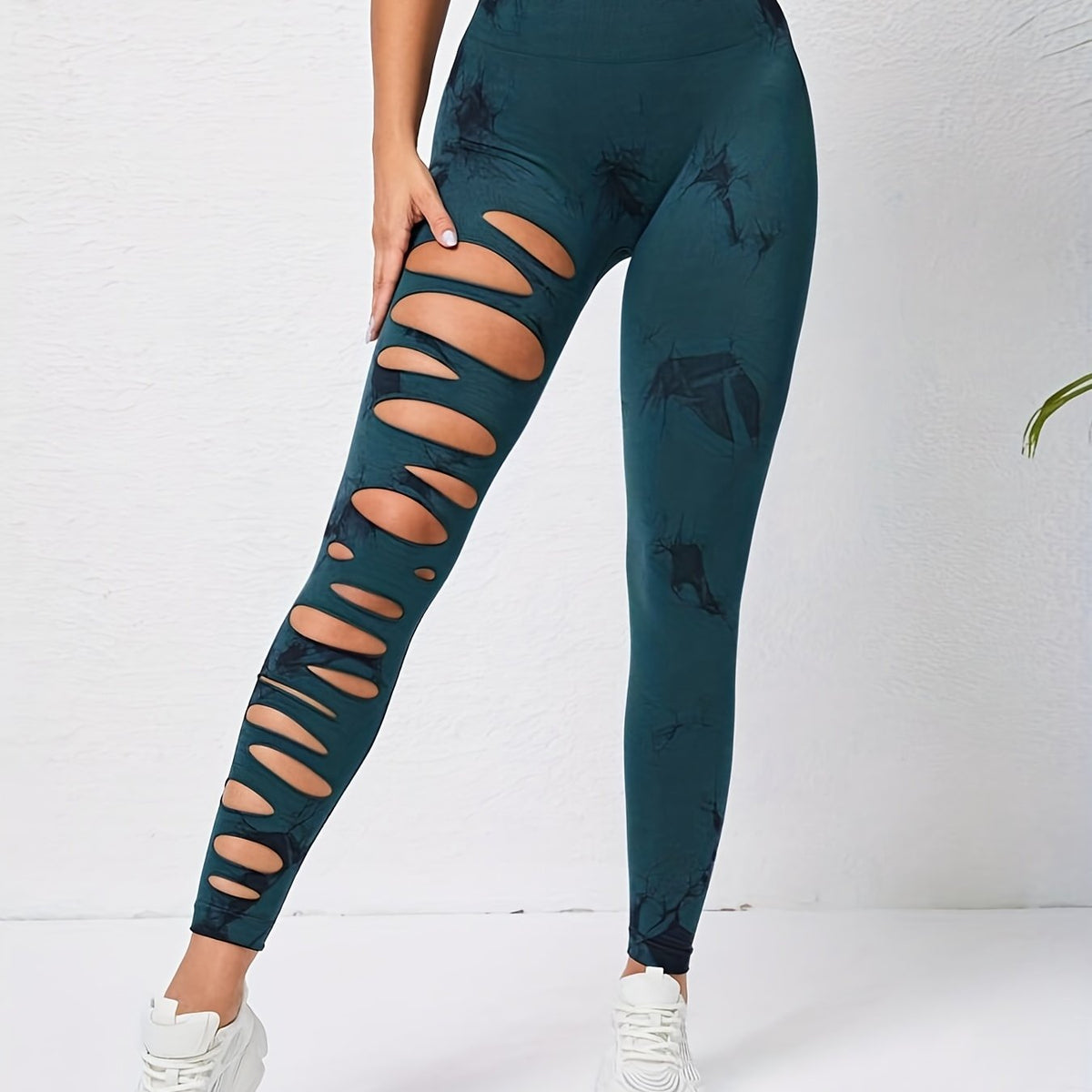 Tie Dye High Waist Yoga Leggings Sexy Butt Lifting Tight Pants