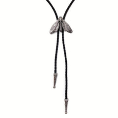 Men's Moth Buckle Tie Retro Western Cowboy Shirt Accessories