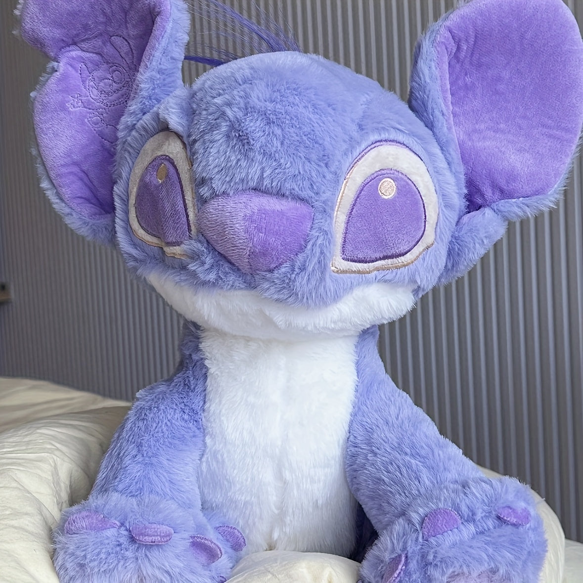 Purple Stitch Plush Doll Cute Decorative Toy Ideal Gift