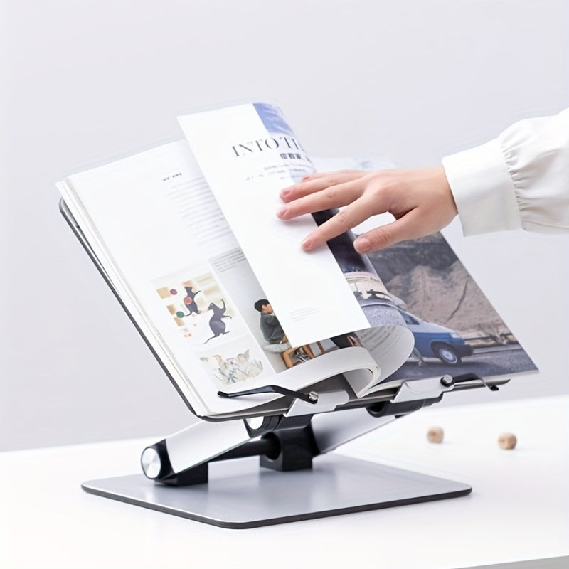 Adjustable Students' Reading Rack Foldable Aluminum Alloy 180 Degree Adjustment