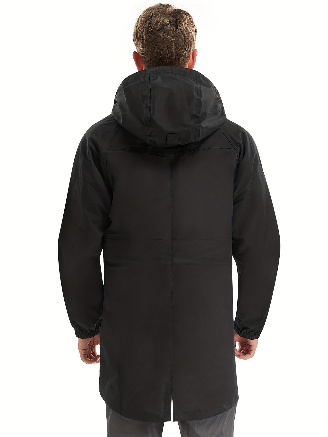 Men's Waterproof Hooded Rain Jacket for Outdoor Activities