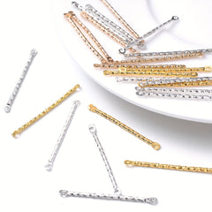 200pcs Embossed Connection Stick for Drop Earring