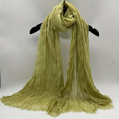 Boho Style Linen Twist Scarf for Outdoor Activity