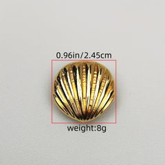 Ocean Style Seashell Conch Button Covers - Shirt Decorative Buttons