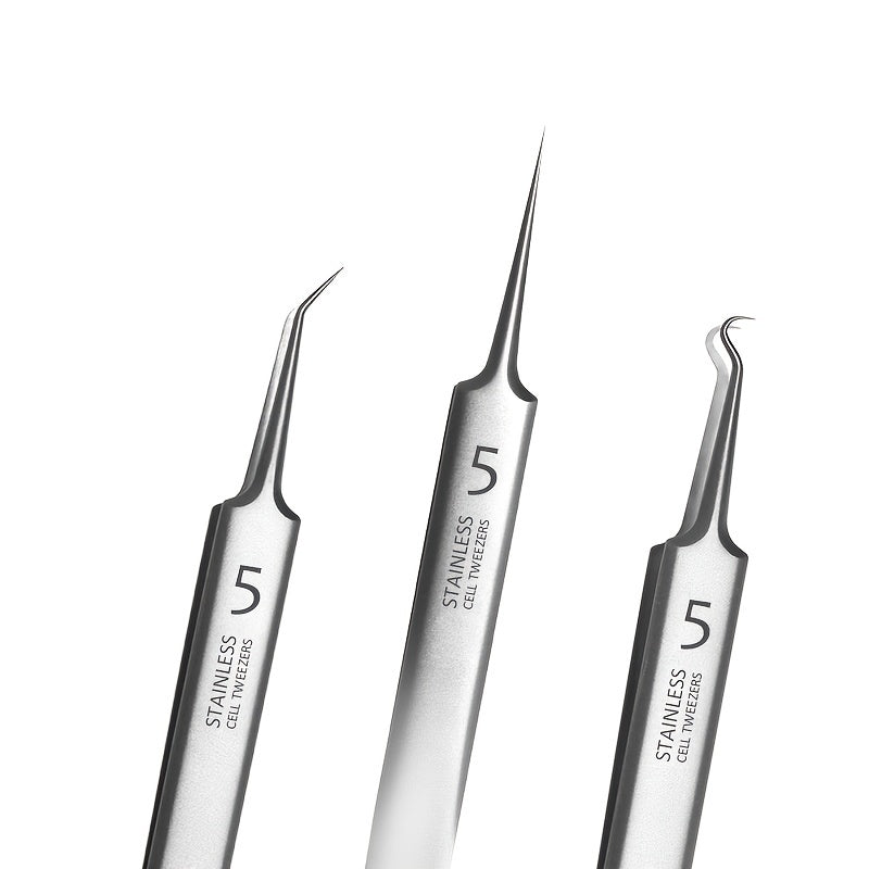 Facial Blackhead Remover Tweezers Precision Pimple Popper Tool Kit