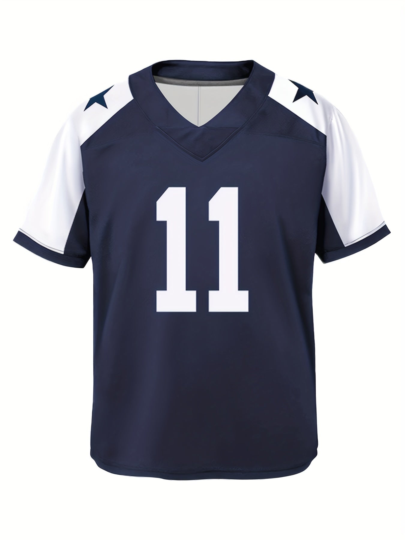 Boys Breathable Rugby Jersey Short Sleeves Football Shirt