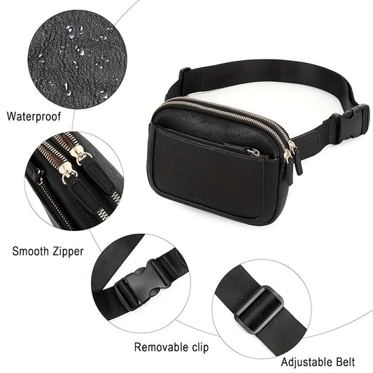 PU Leather Crossbody Bag for Outdoor Sports and Fitness