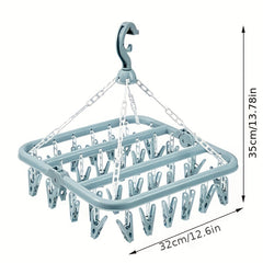 Indoor Balcony Plastic Clothes Rack for Home Socks Drying