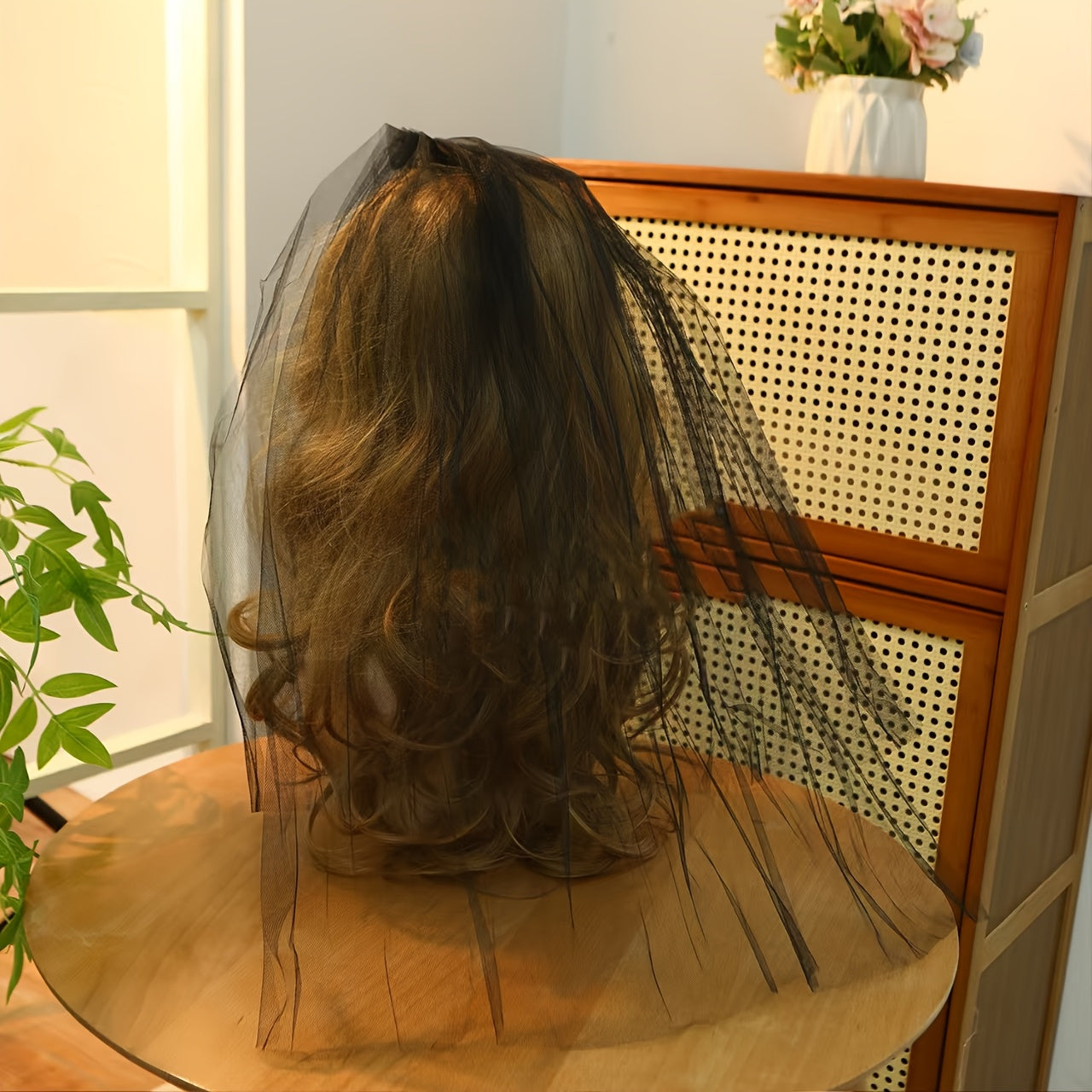 Double Layer Veil for Brides with Comb