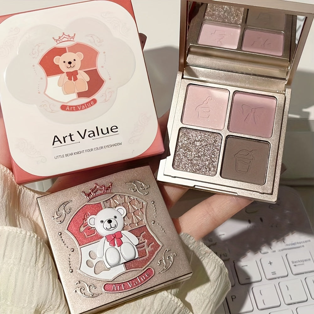 Matte Natural Finish 4-Color Eyeshadow Palette