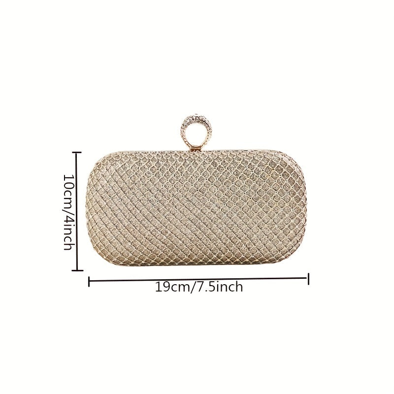 Glitter Rhinestone Evening Bag Clutch Purse for Wedding Party Prom
