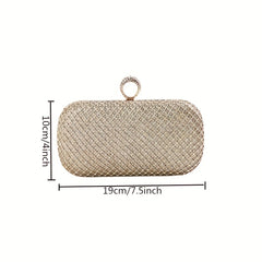 Glitter Rhinestone Evening Bag Clutch Purse for Wedding Party Prom