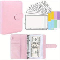 Deluxe Macaron PU Leather Loose Leaf Notebook Set