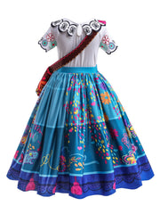 Magic Princess Dress Costume Halloween Cosplay Outfit For Kids Girls