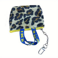 Colorblock Coin Purse Key Storage Bag Earphone Pouch 8cmx8cmx2