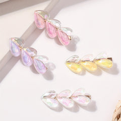 Y2K Crystal Duckbill Clip Holographic Hair Accessory Hairclip for Women Girls