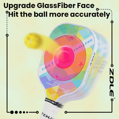 2pcs Glass Fiber Pickleball Paddles with Polypropylene Core