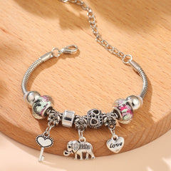 Elephant Charm Bracelet Animal Hand Decoration Jewelry Gift