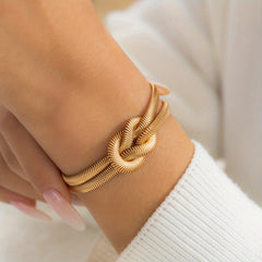 Punk Style Layer Chain Bracelet Vintage Big Ball Hand Jewelry Women Girls