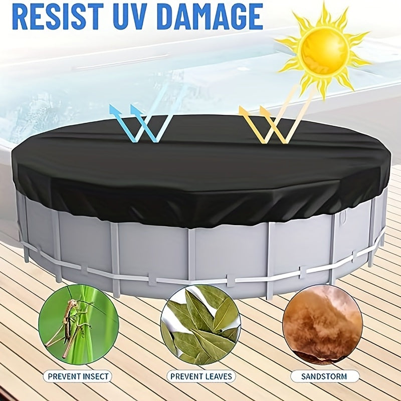 4 Pack 57m Above Ground Pool Cover: Waterproof & Dustproof