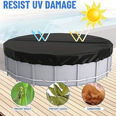 4 Pack 57m Above Ground Pool Cover: Waterproof & Dustproof