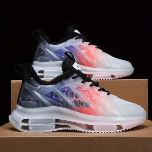 Men's Fuzz Lined Athletic Sneakers - Shock Absorbing & Breathable