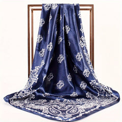 Paisley Bandana Silk Scarf Casual Shawl Hiphop Head Wrap Bag Charm