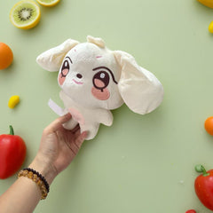 Large Ears Plush Puppy Doll Soft Stuffed Animal Toy with Expressive Eyes