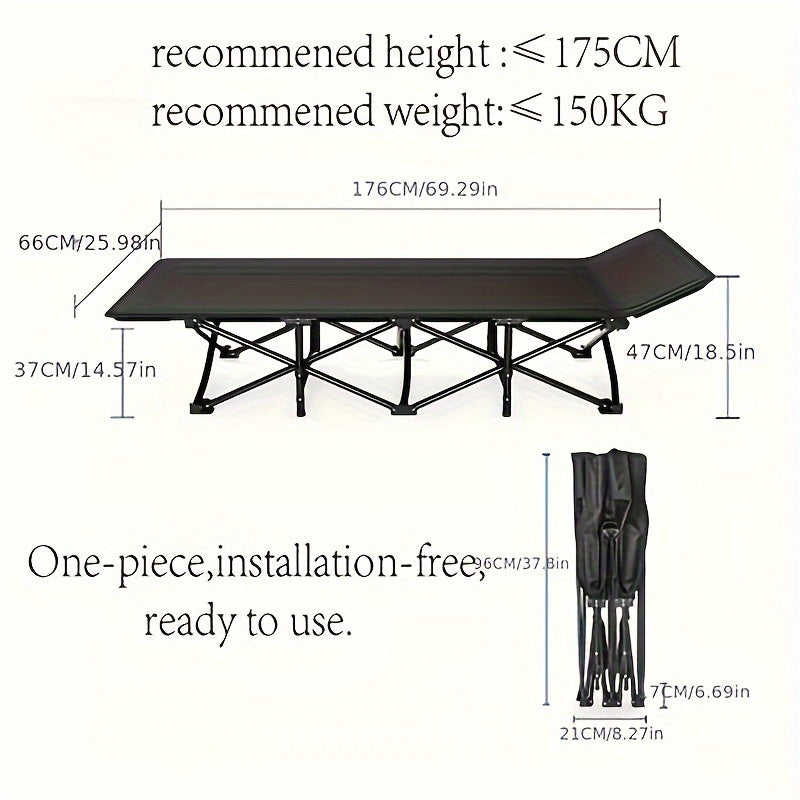 Portable Outdoor Folding Bed for Lunch Break