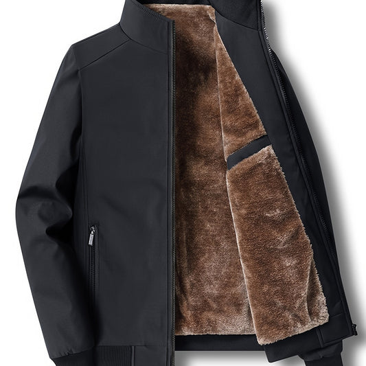 Men's Casual Warm Fleece Jacket for Fall Winter