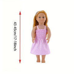 Floral Doll Princess Dress 17-18 Inch Dolls