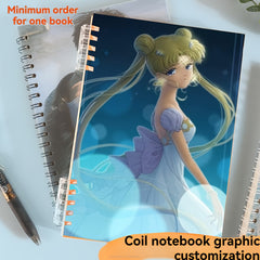 Customizable A5 Spiral Notebook Soft Cover Perforated Pages