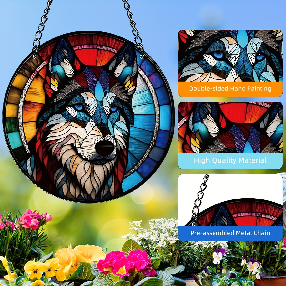 Dog Memorial Suncatcher - Sympathy Gift for Pet Loss