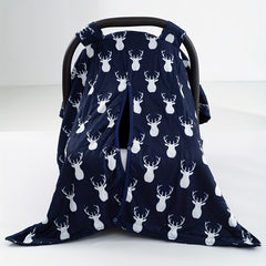 Cartoon Deer Print Car Seat Sunshade Cover Canopy