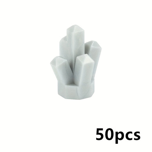 50pcs MOC Transparent Crystal Stone Building Blocks Model Accessories