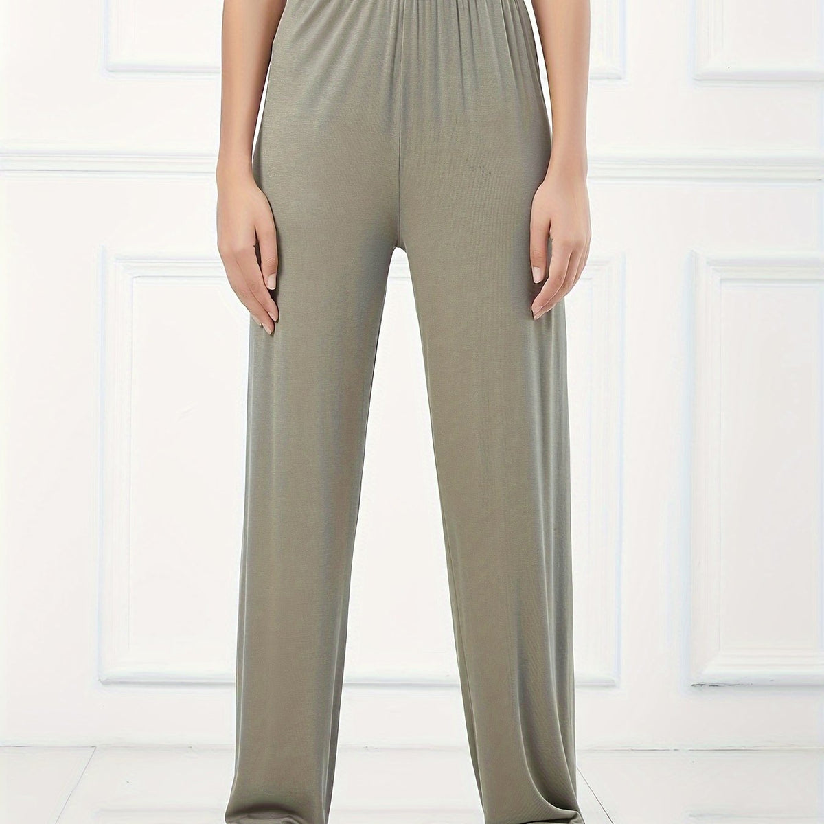 Comfortable Elastic Waist Casual Pants Women's Activewear