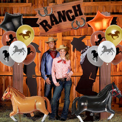 22pc Horse Balloon Arch Cowboy Party Decorations Set