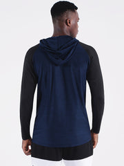 2 Pcs Men's Sports Compression Hoodies - Quick Drying & Stretch Fit