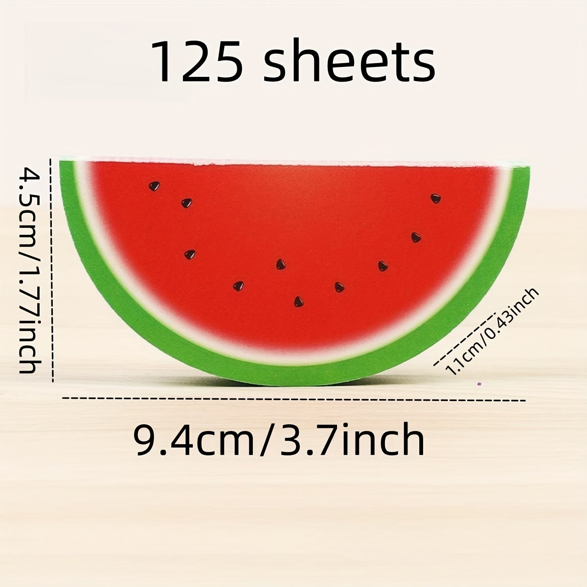 125-Sheet Creative Fruit Sticky Notes
