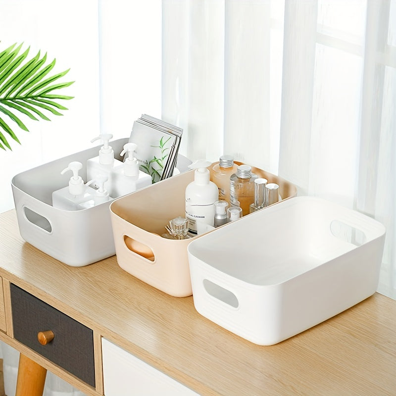 Plastic Storage Basket Minimalist Home Desktop Bathroom Supplies Box