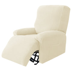 Jacquard Recliner Chair Slipcover Protector Set - 4pcs