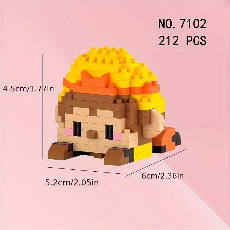 Building Block Toy Monkey King Great Holy Pig Bajie Shaseng Corgi Dog