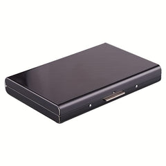 Men's RFID Business Card Holder Case Slim Metal Wallet