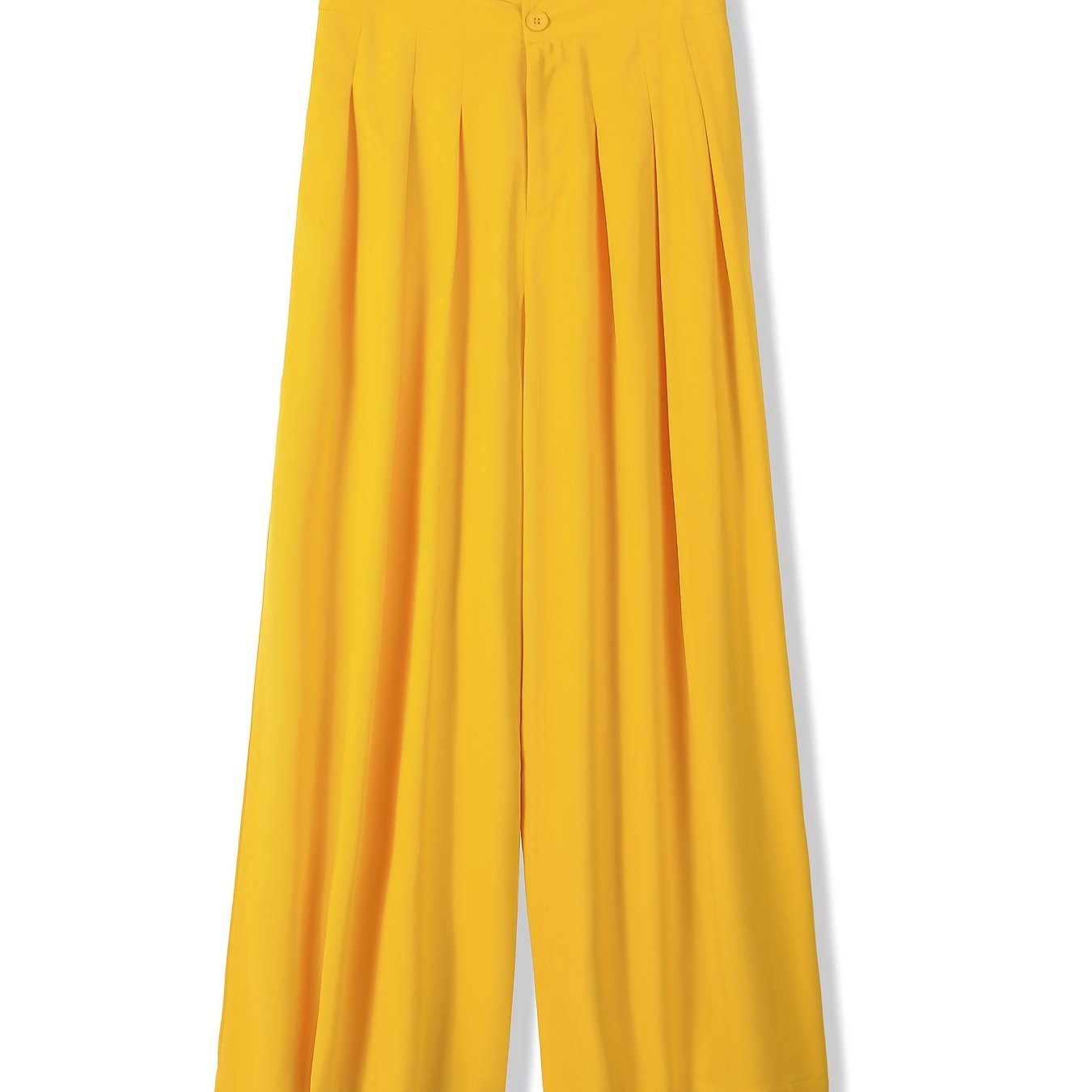  Women's Ruched Button Up Wide-Leg Pants