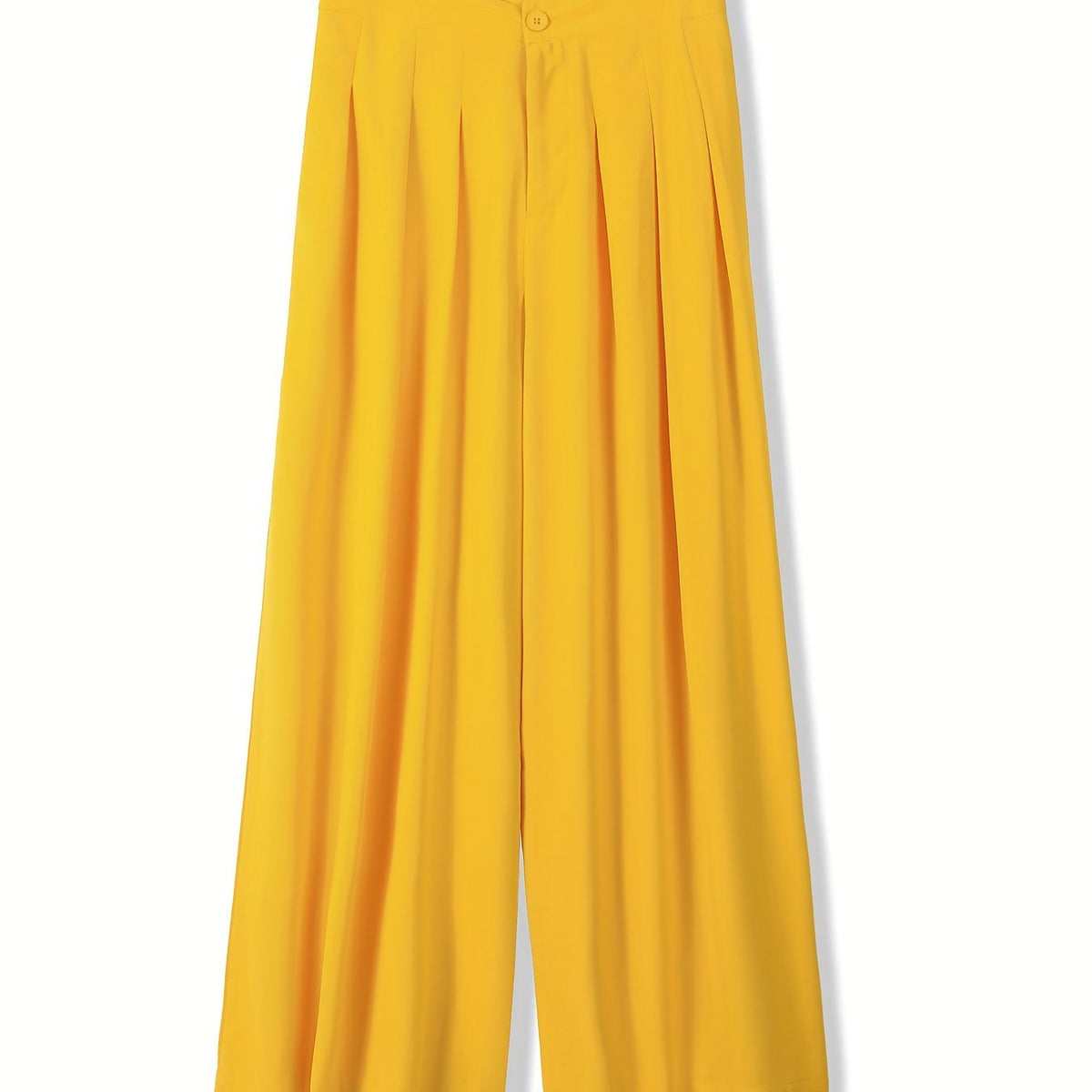  Women's Ruched Button Up Wide-Leg Pants
