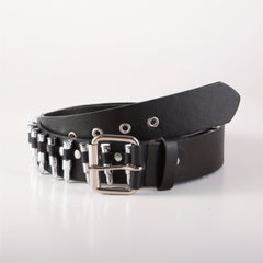 Men's Punk Bullet Belt Rivet Rock Decorative Leather Belt