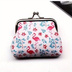 Flamingo Print Buckle Coin Purse for Girls