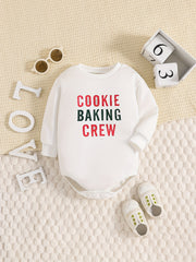 Baby Girl COOKIE BAKING CREW Onesie Romper Long Sleeve Bodysuit